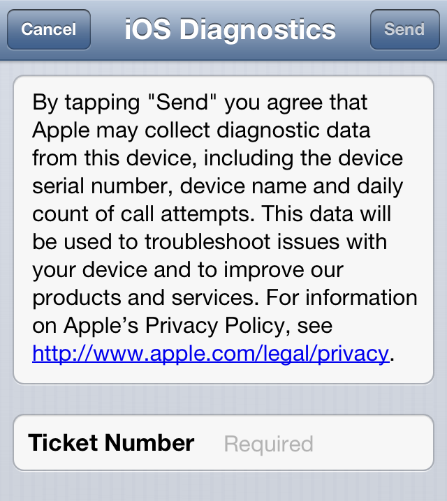iOS Diagnostics